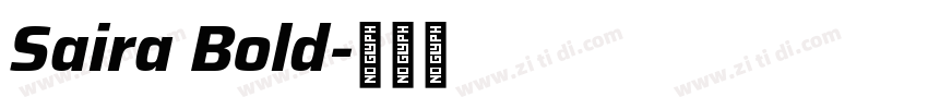Saira Bold字体转换